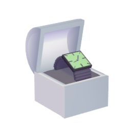 Square Watch in Box