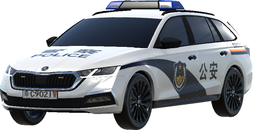 Chinese police car livery