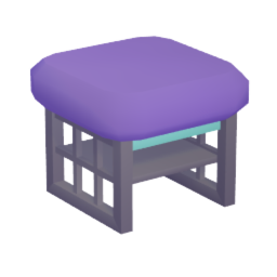 Lattice Shelf Ottoman