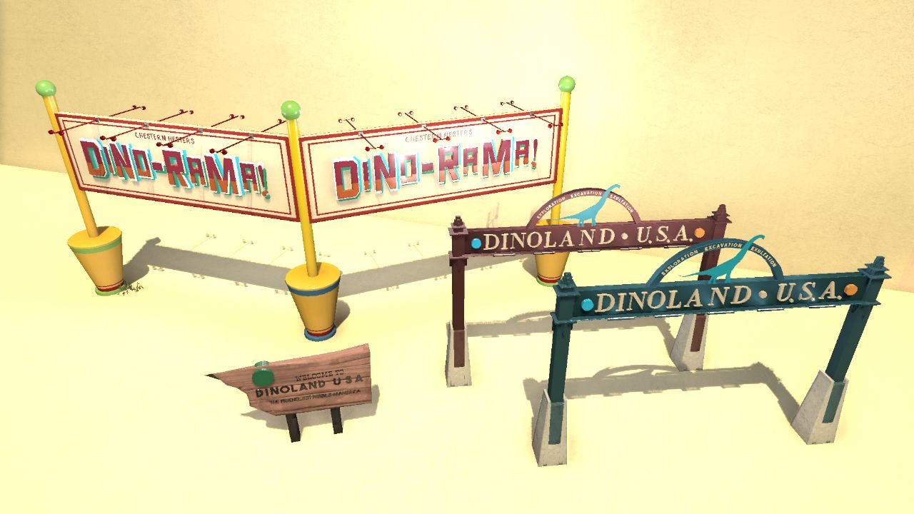 Dinoland USA Sign Pack
