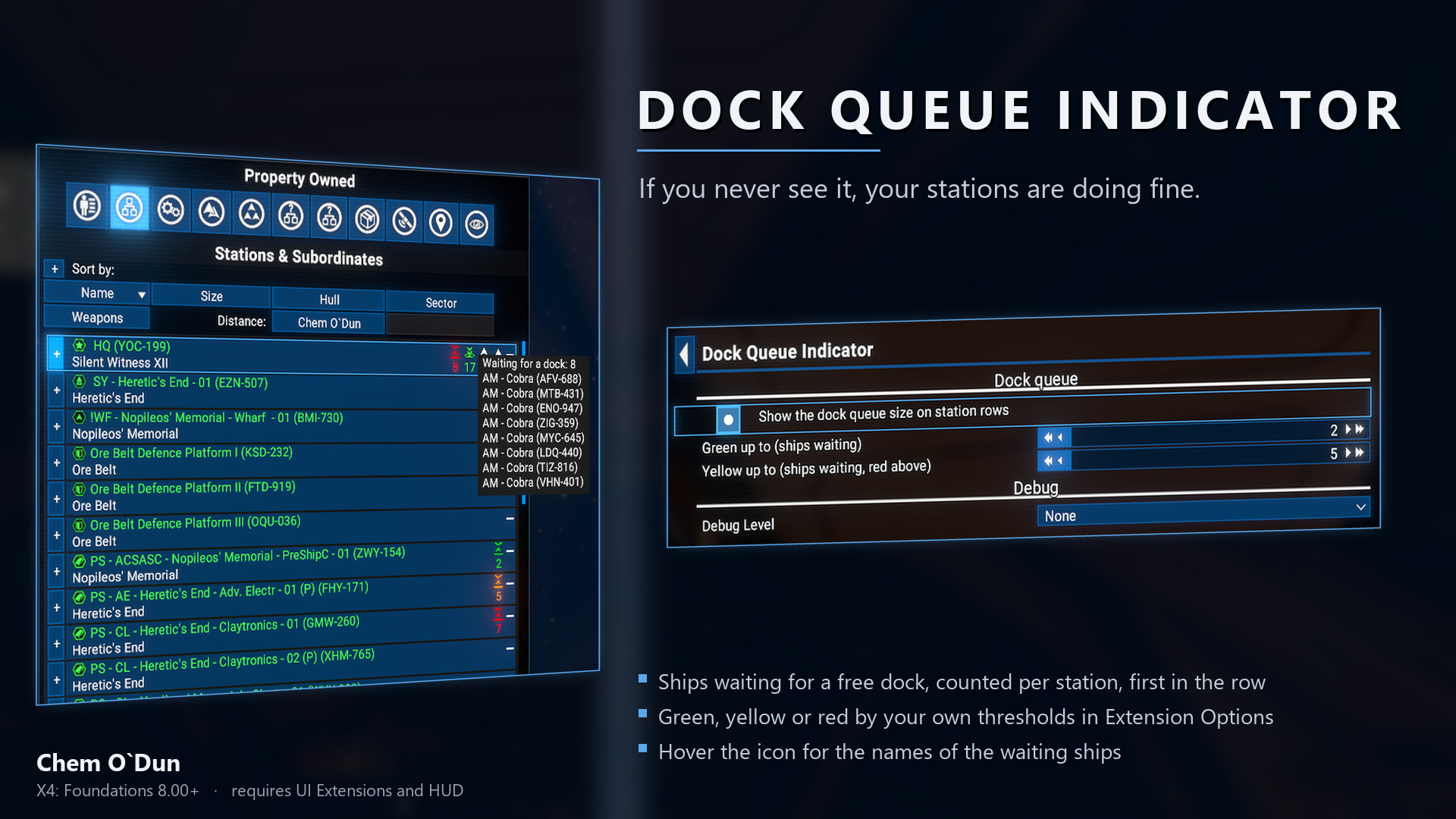 Dock Queue Indicator preview