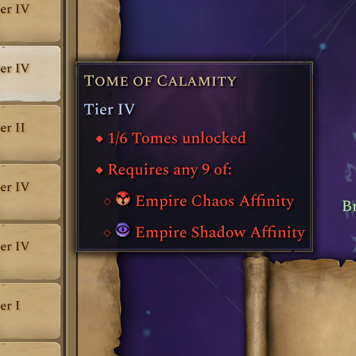 Stricter Tome Affinity Requirements