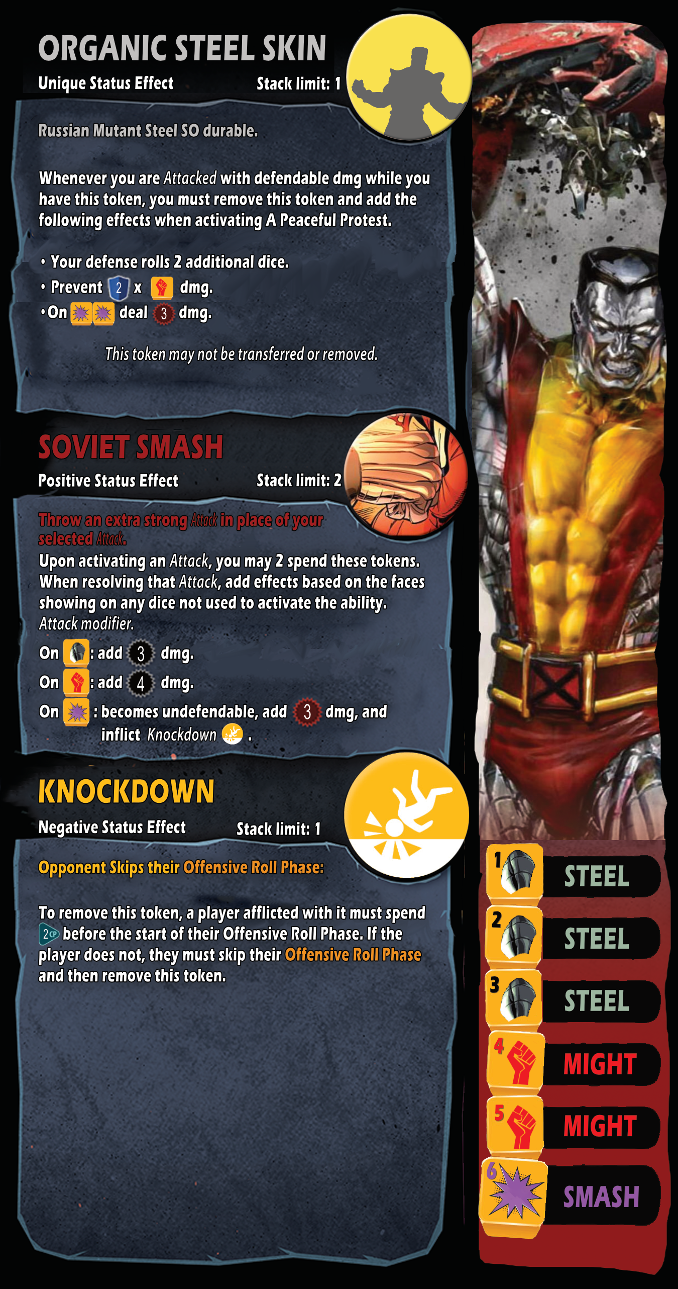 Colossus: Petre Resputian, Dice throne Homebrew: finished, Pnp Ready