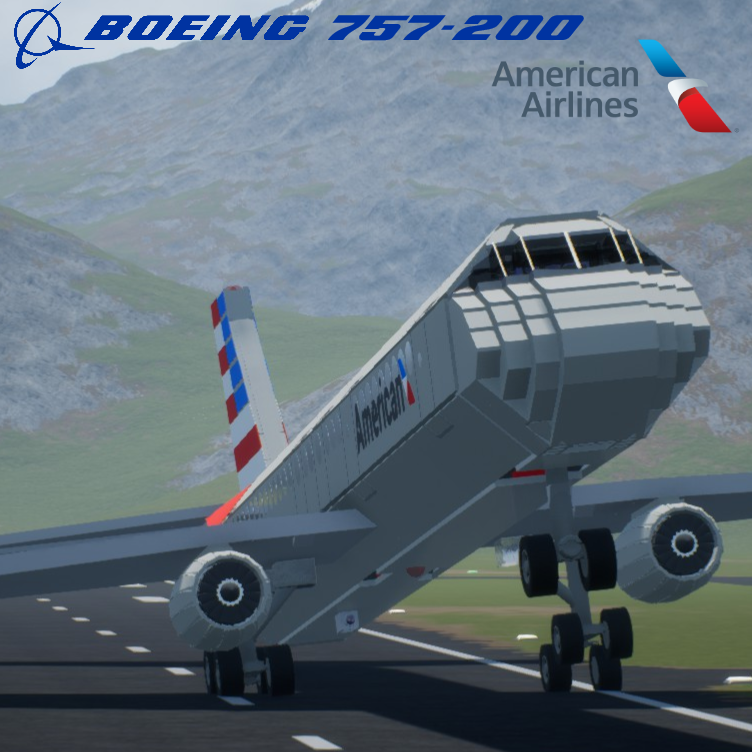 Softbody AIR LINER Boeing 757-200 American Airlines (New Livery)