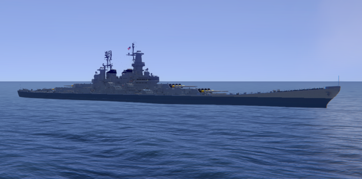 USS BB-72 California preview