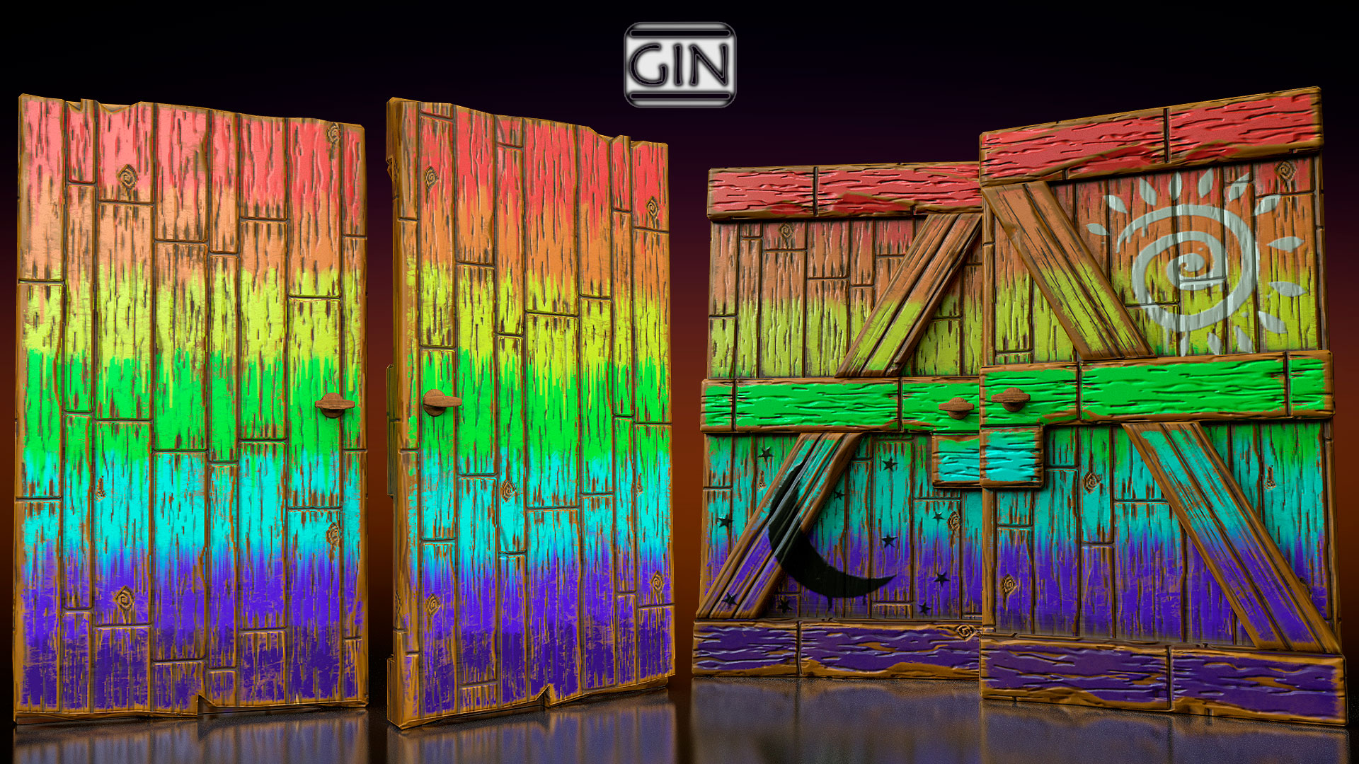Rainbow Doors
