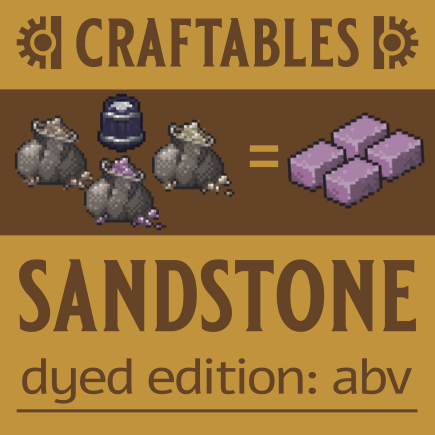 Craftables - Sandstone (Dyed Edition: Advanced Botanical Variety)