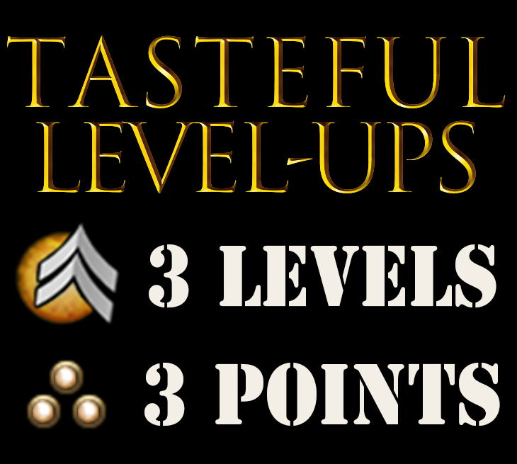 Tasteful Level-Ups 3:3 (Reduces Spam!)