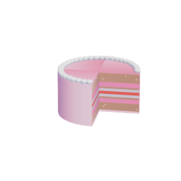 Layer cake sliced 