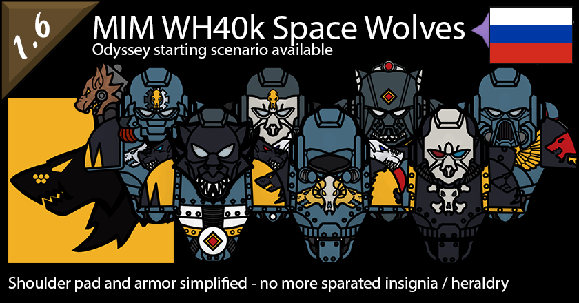 MIM Warhammer 40k Space Wolves RUS