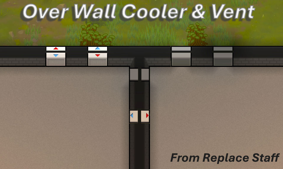 Over Wall Cooler and Vent