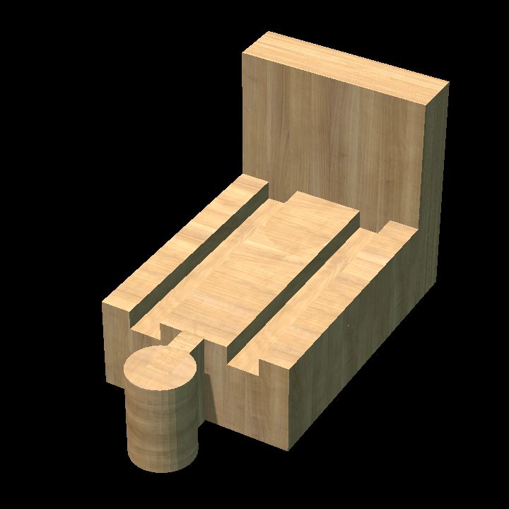 Wooden track buffer m