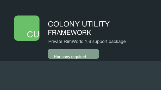 Colony Utility Framework mod preview for RimWorld