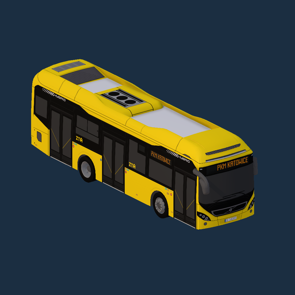 ZTM - PKM Katowice (Volvo 7900 Hybrid 10,6m, Fictional)