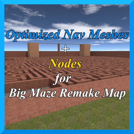 Optimized Nav Mesh + Nodes for Big Maze Remake Map