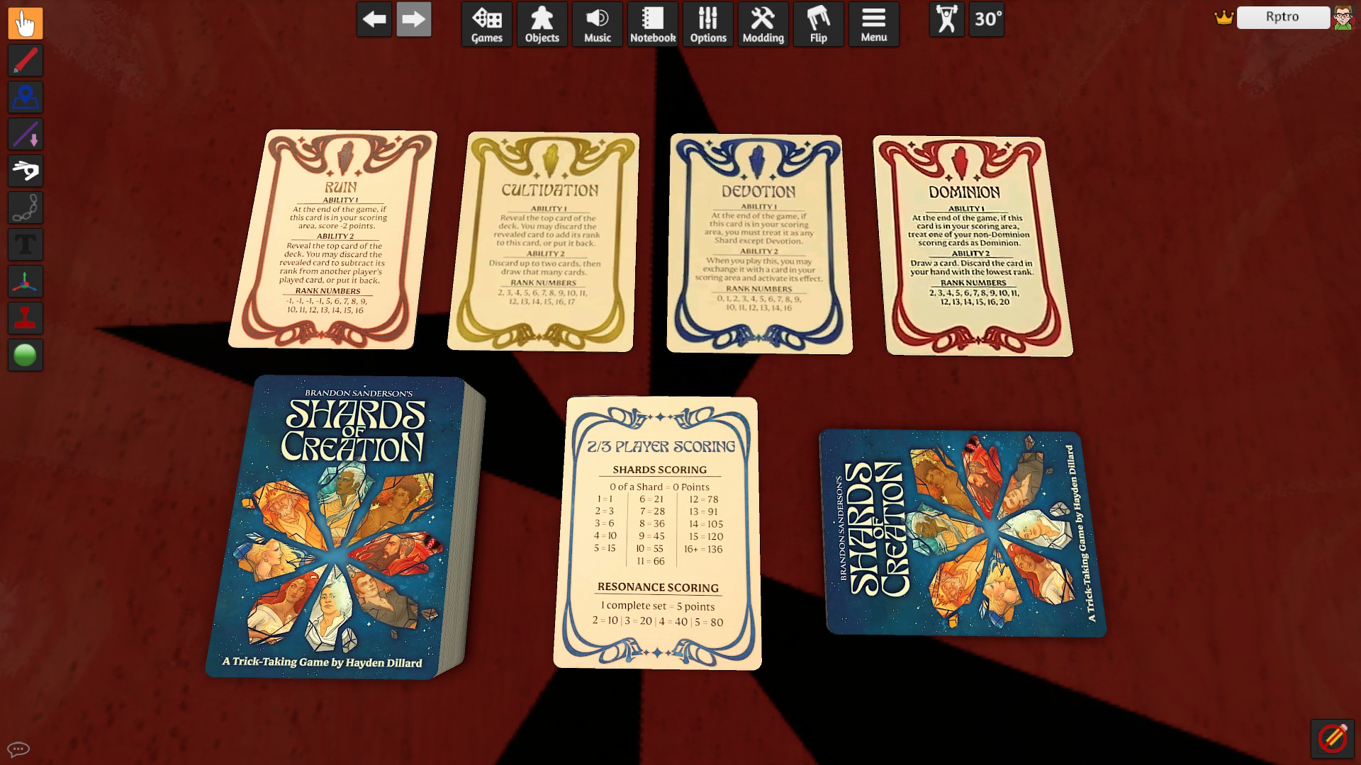 Shards of Creation [scripted setup]
