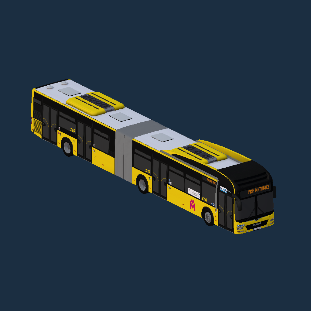 ZTM - PKM Katowice (Lion’s City A40 Aeropack, Fictional)
