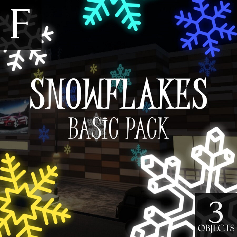 LED Snowflakes pack (basic)