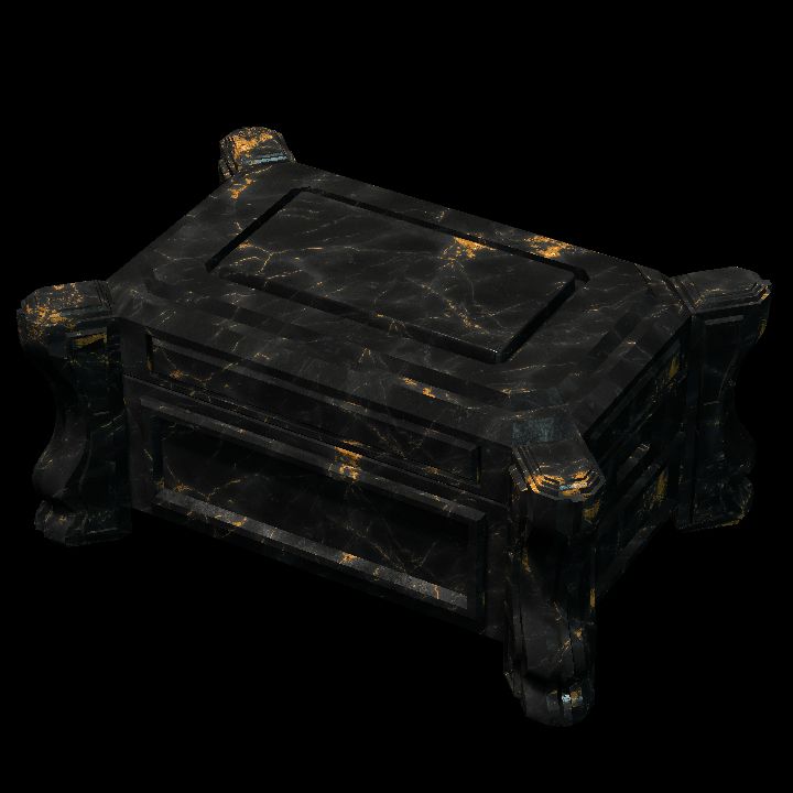 Chest, Pitch & Amber Marble