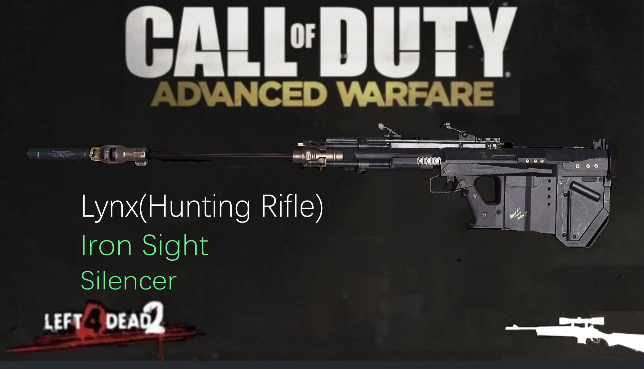 AW Lynx-Iron sight+Silencer[ADS] (Hunting Rifle)
