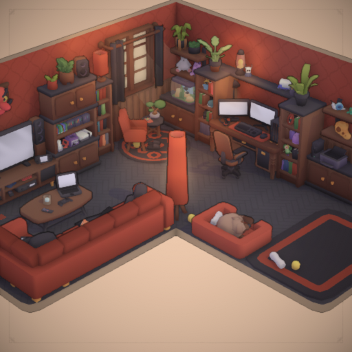 Red Gaming Room