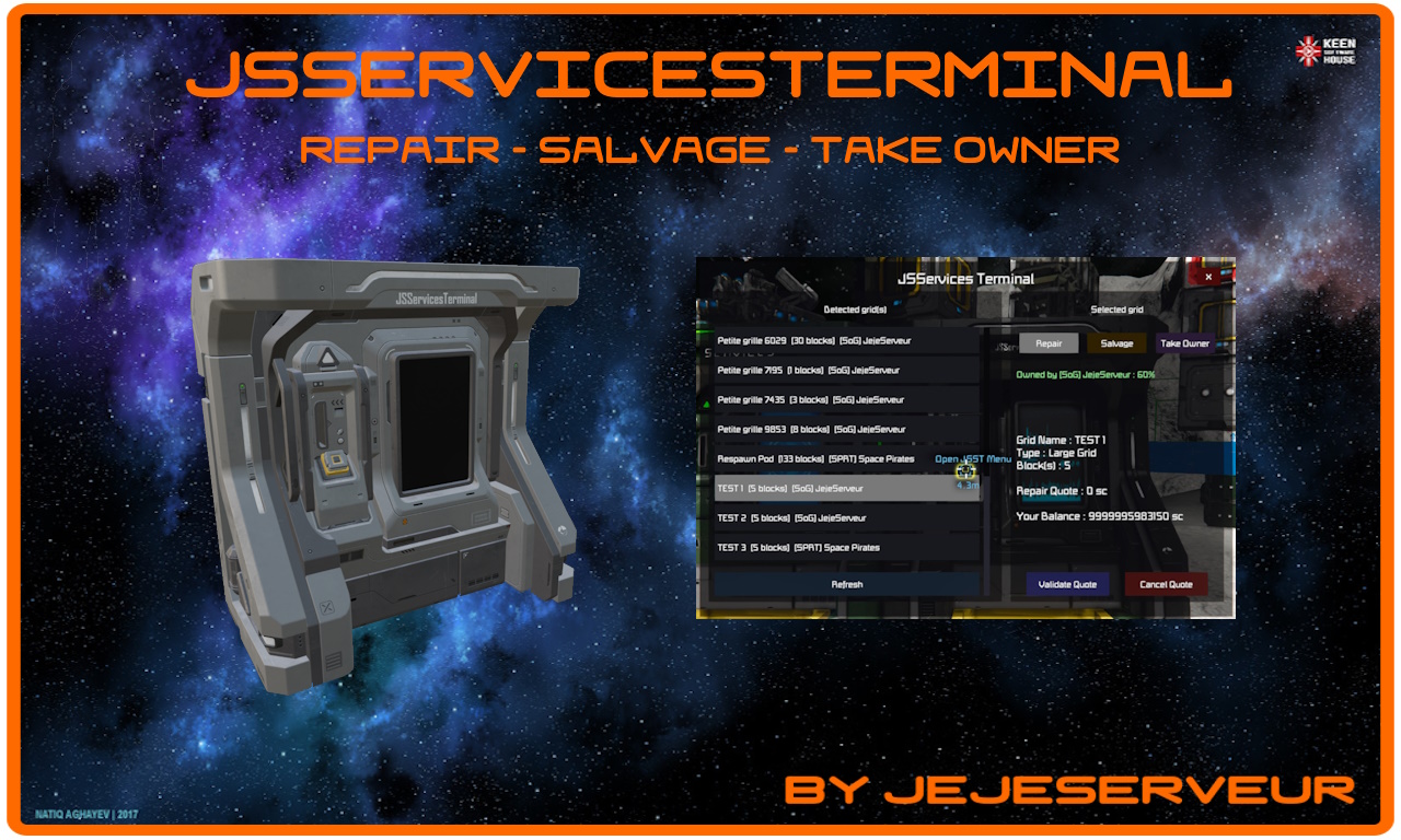 JejeServeur - JSServicesTerminal - Repair & Slavage