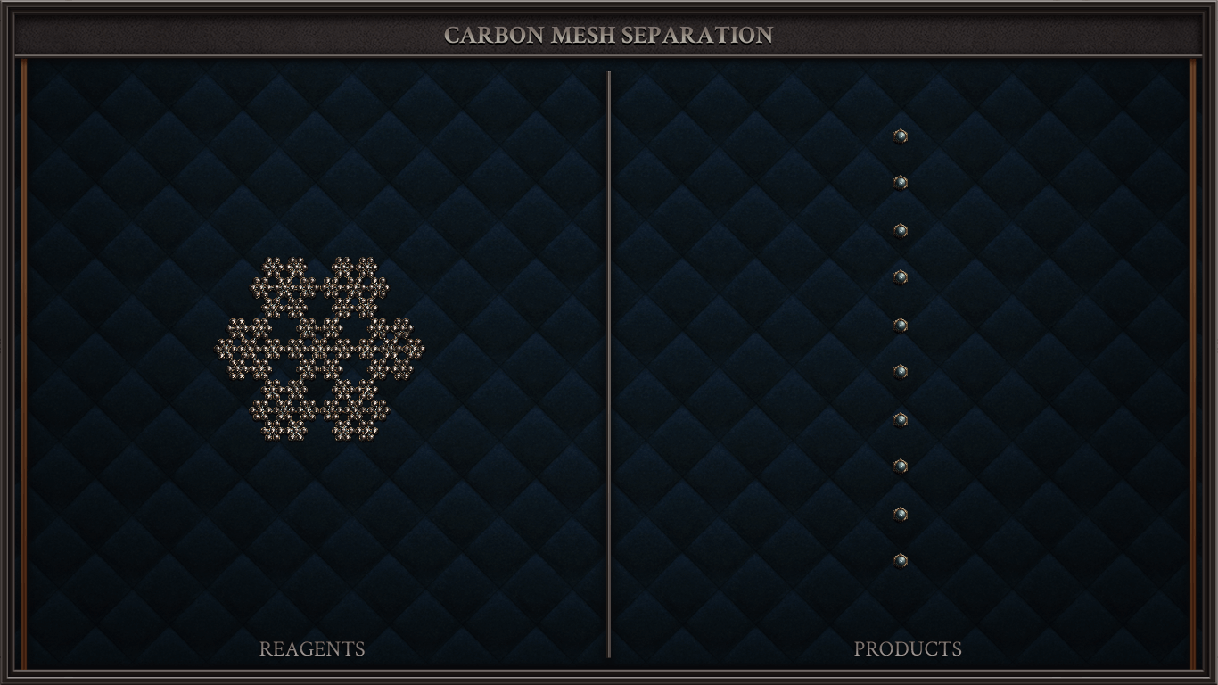 CARBON MESH SEPARATION