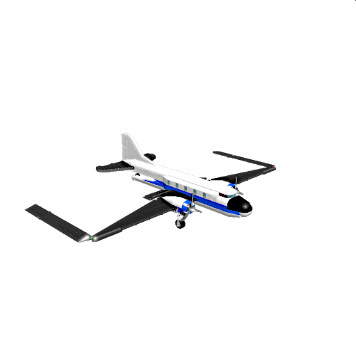 Realistic Vintage Airliner preview