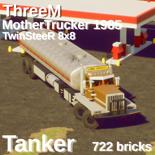 ThreeM MotherTrucker 1985 8x8 TwinsSteeR tanker