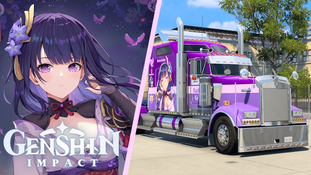 Kenworth W900 Raiden Ei - Genshin Impact Skin