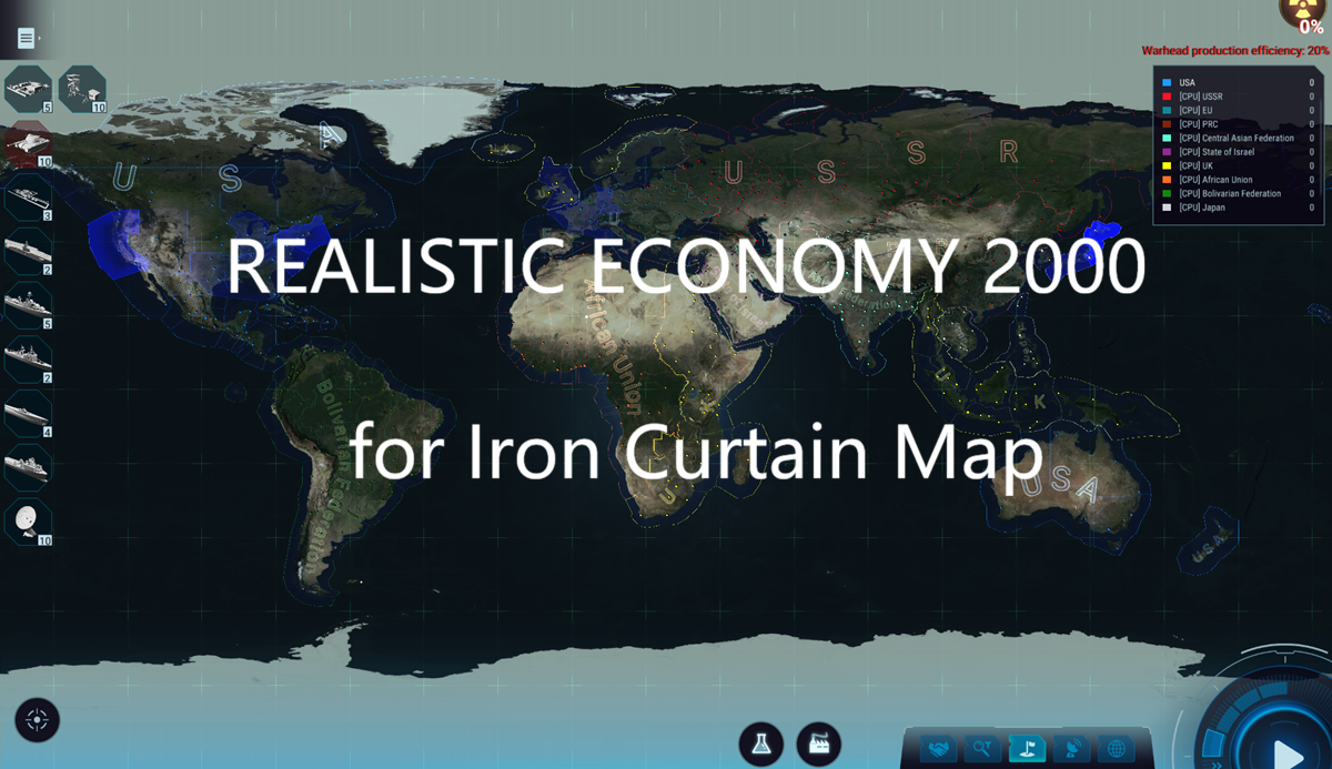REALISTIC ECONOMY 2000 for Iron Curtain Map