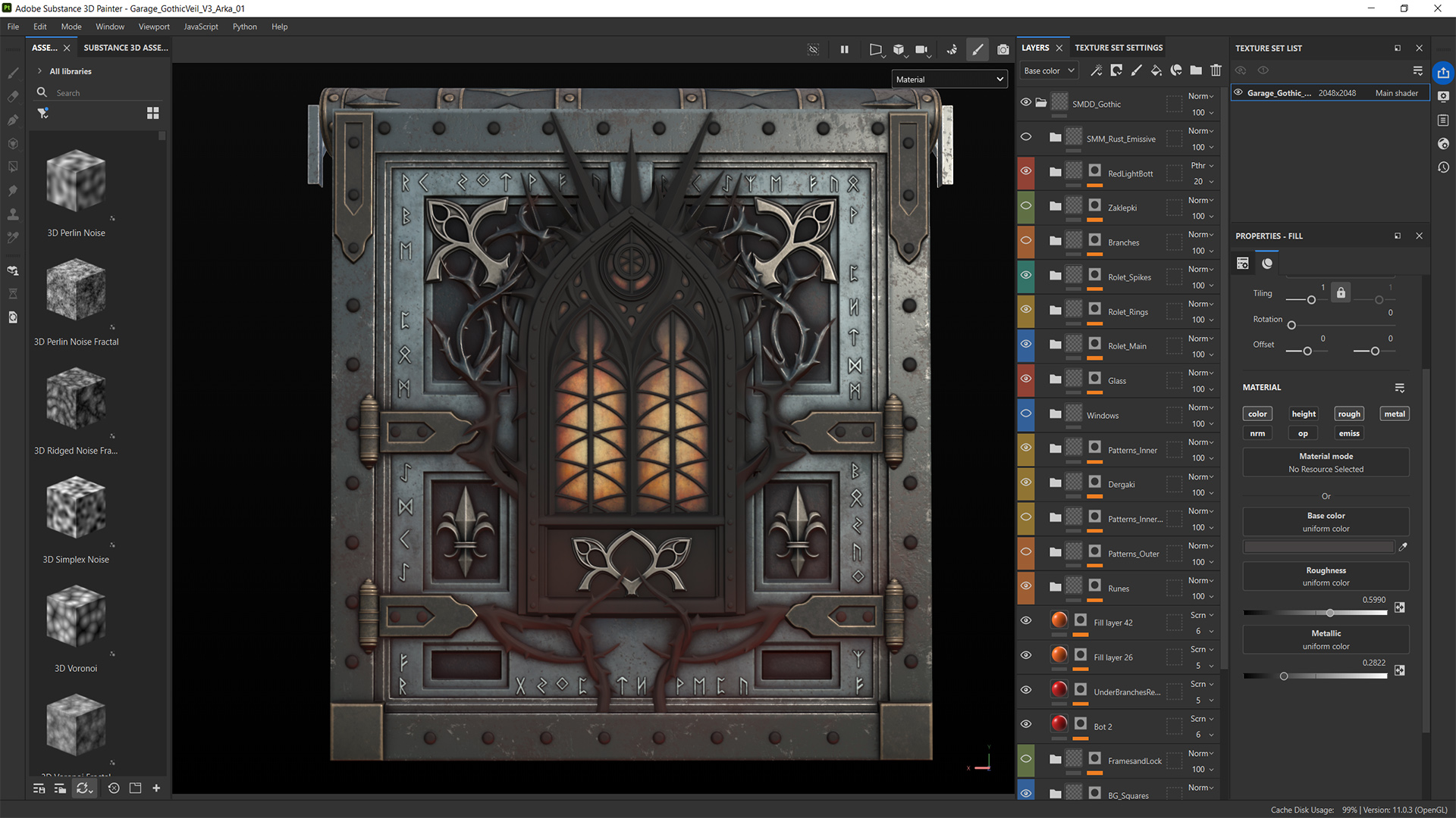 Gothic Veil Garage Door thumbnail 6