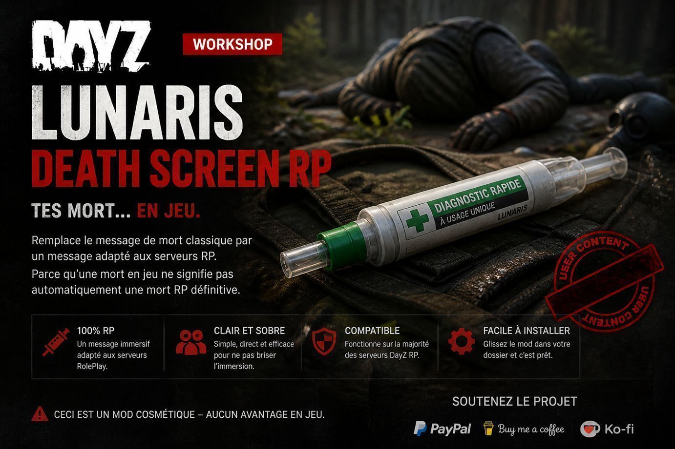 Lunaris Death Screen RP