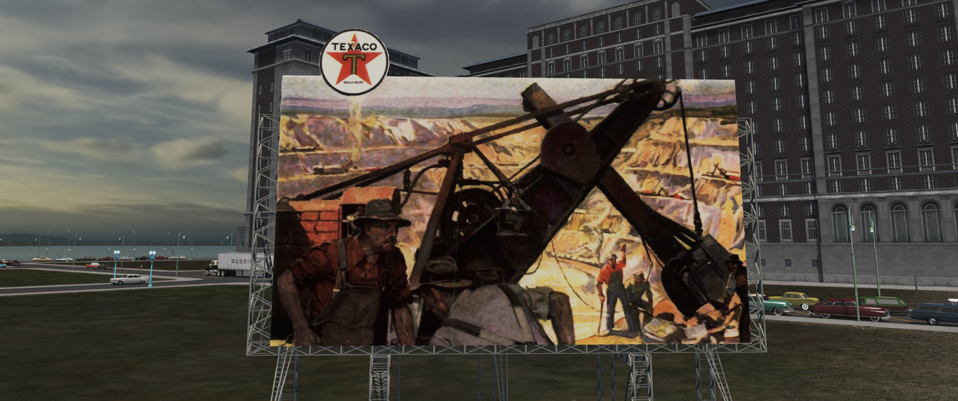 1930 Texaco Mining billboard