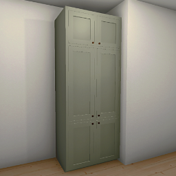 Rosemary Kitchen tall cupboard 100 cm - Sage green