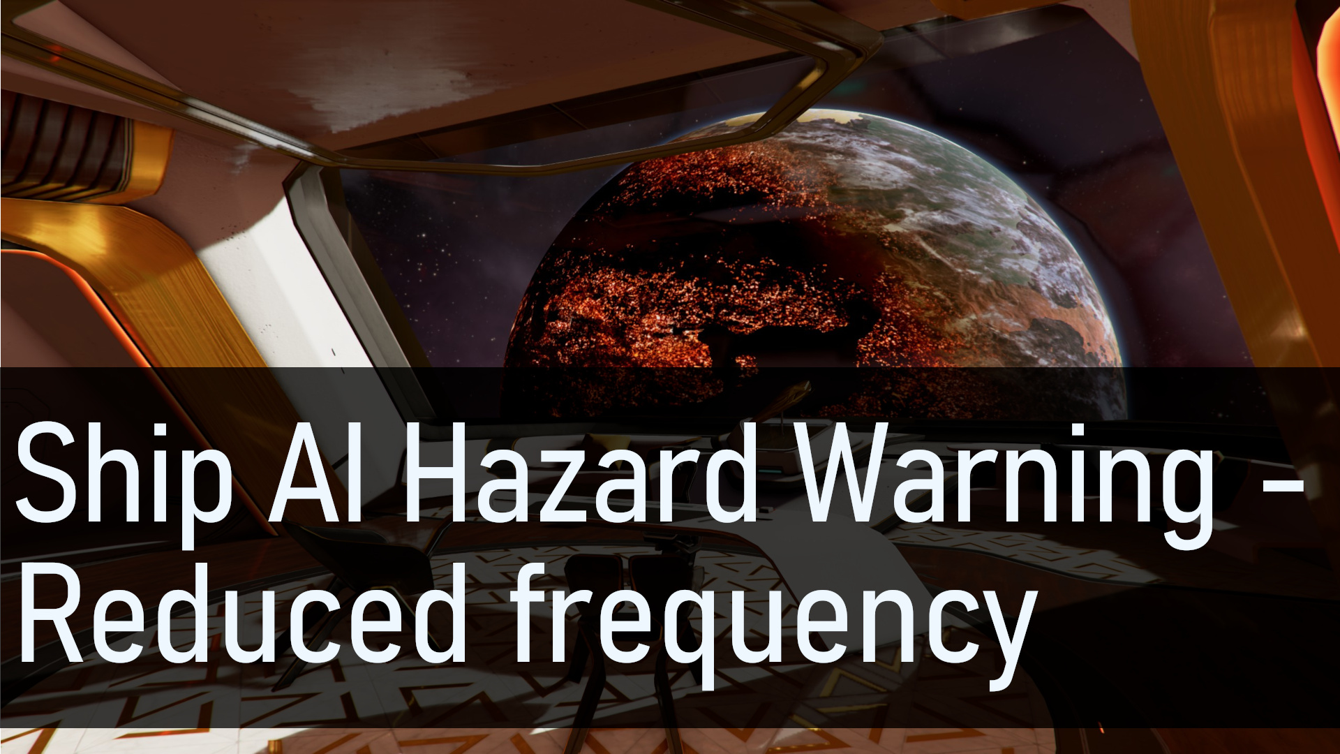 Ship AI Hazard Warning -  Reduced frequency