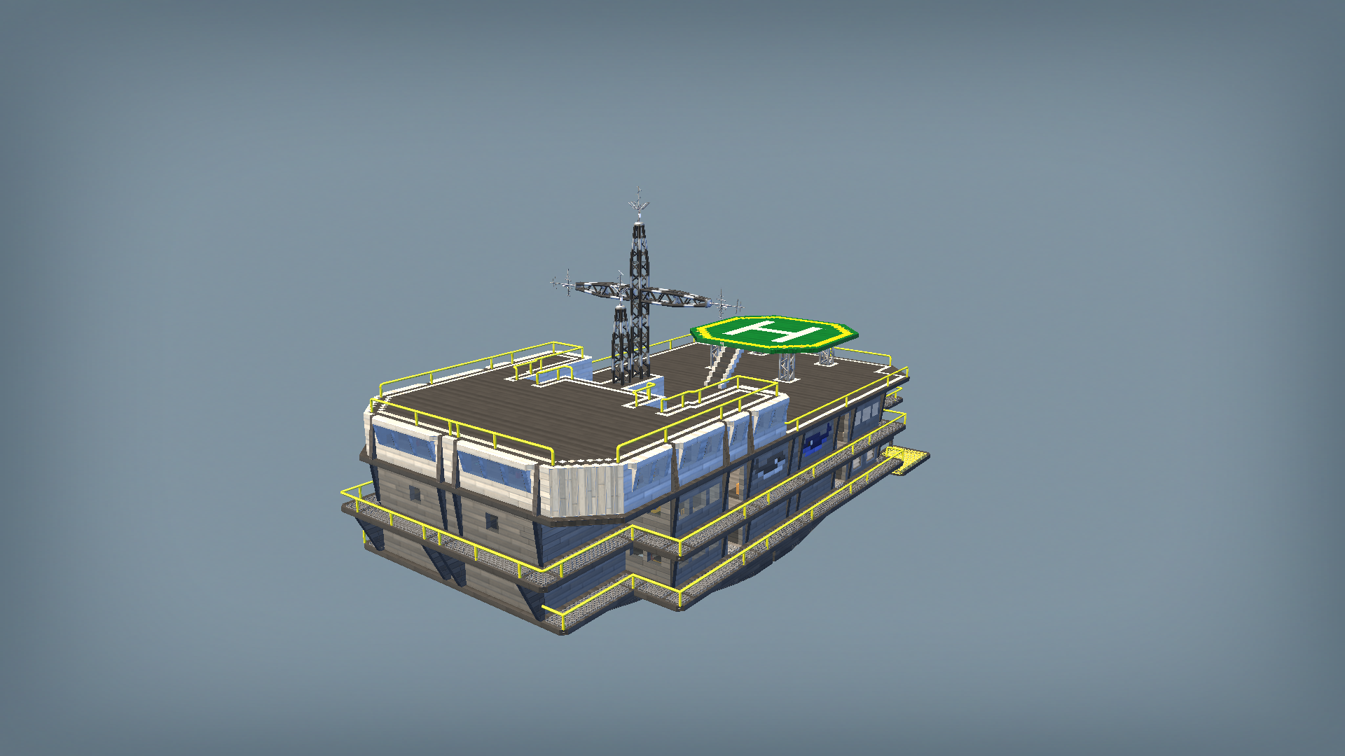 Floating marine research base