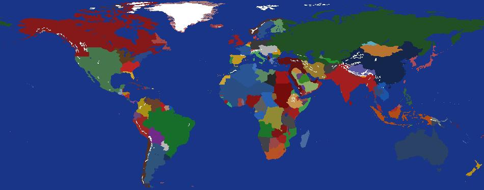 World Map 1914 but the british won the war of 1812 preview