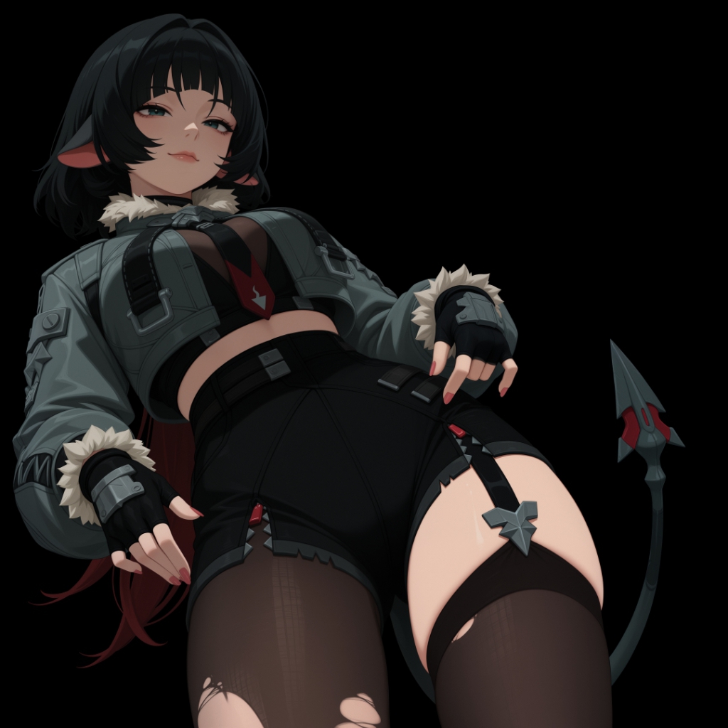 Jane Doe [Zenless Zone Zero] | Dark Background | Dark & Colored Versions | 4K preview