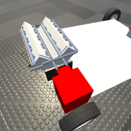 V8 Piston Engine Car