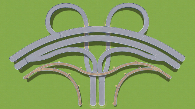 Road-Train Intersection, 3-way, ver5