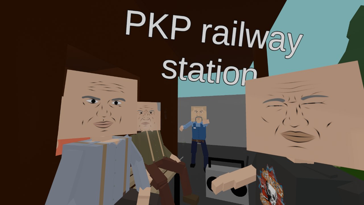 PKP railway station in the 1990s