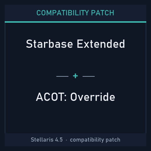 Compatibility Patch: Starbase Extended + Ancient Cache of Technologies: Override