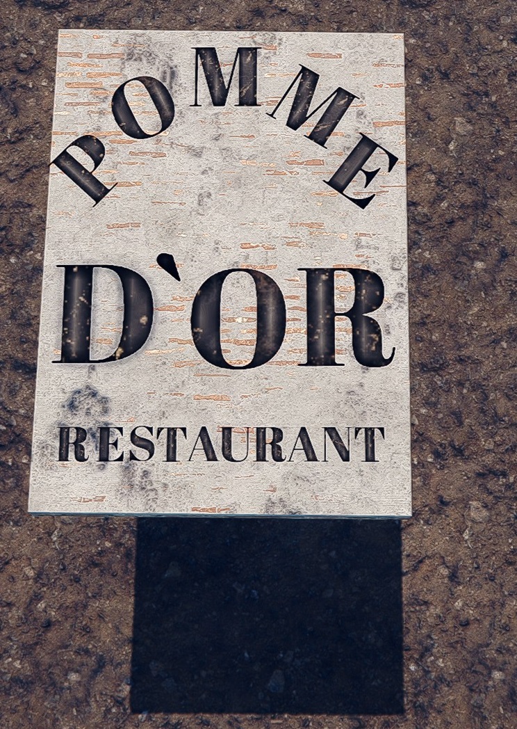 Sign - Pomme D'Or Restaurant