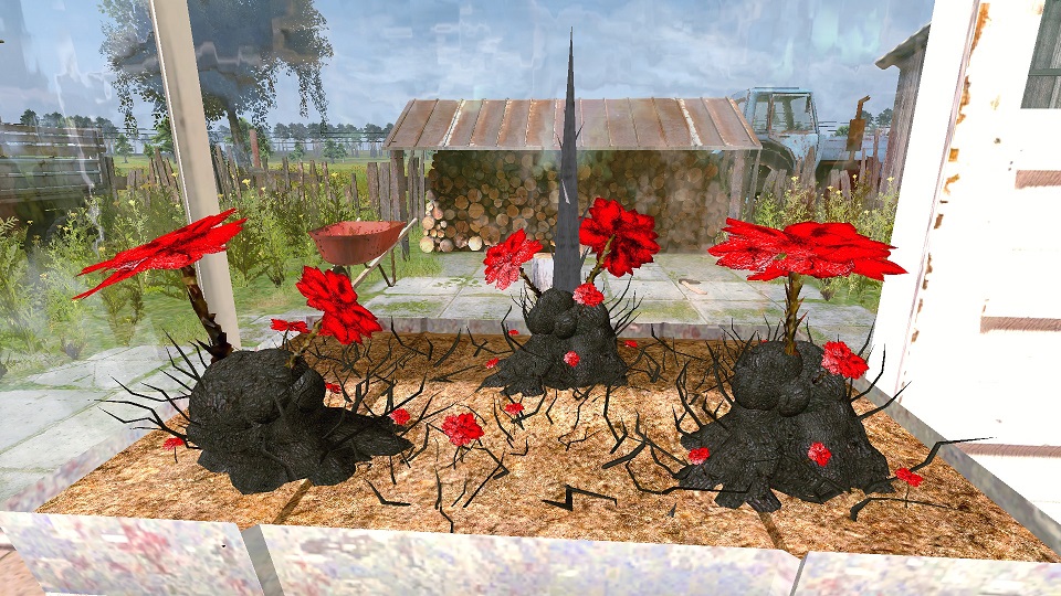 Black Tree Trough Planter