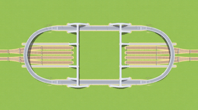 Road-Train Intersection for Cargo Transfer Hub