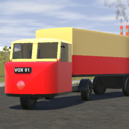 Scammell Scarab - Box Van - Blood and Custard