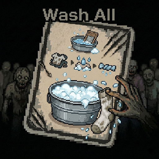 Wash All (一键清洗) – Project Zomboid Mod