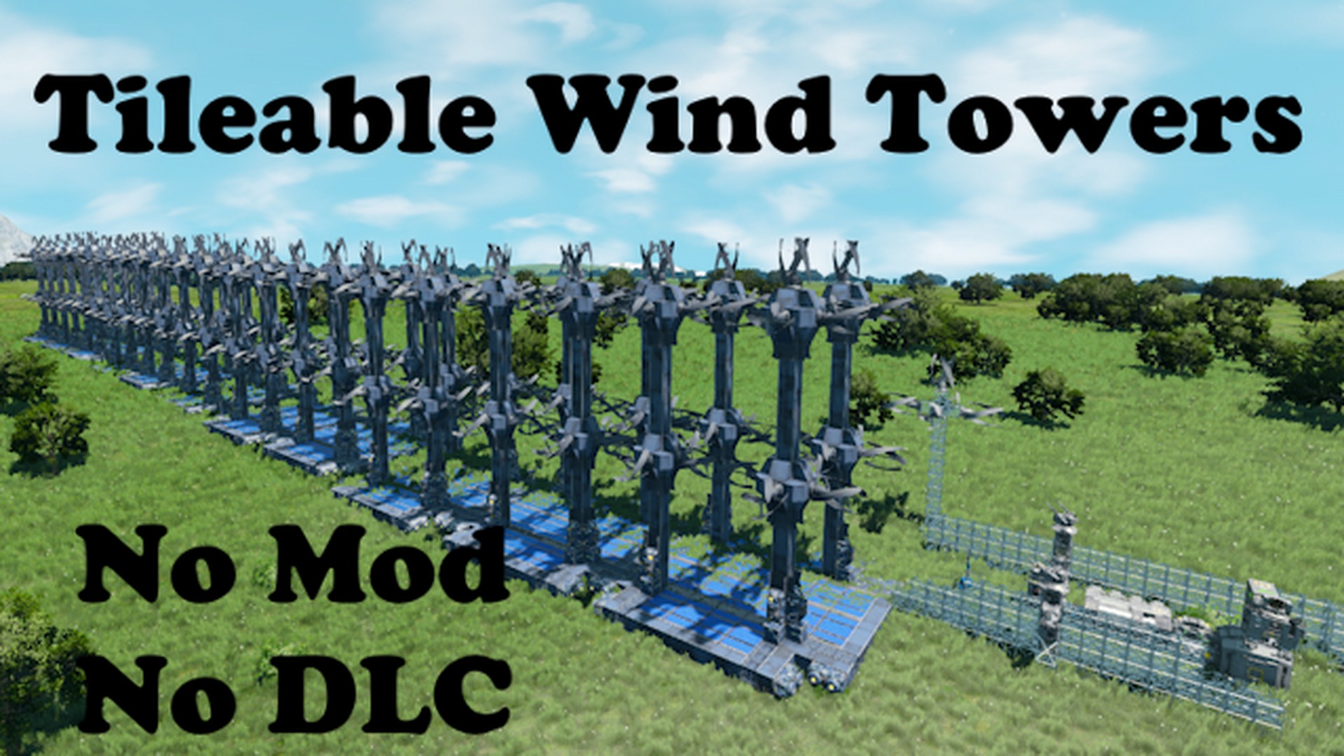 Tileable Wind Tower Alpha Solar No DLC No Mod preview