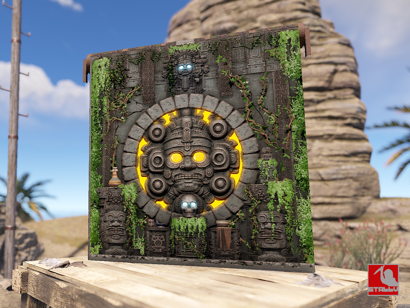 Forbidden Mayan Temple Garage Door thumbnail 7